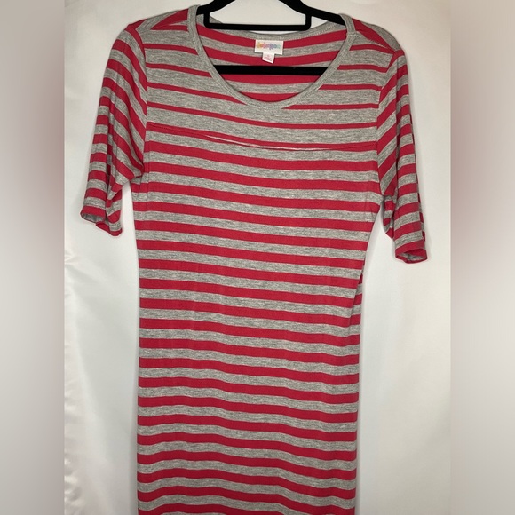 *NWOT* LuLaRoe Julia Dress Stripes small - Picture 2 of 4